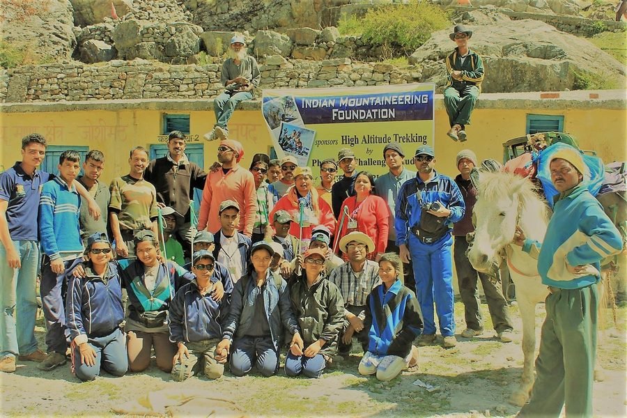 High altitude trekking